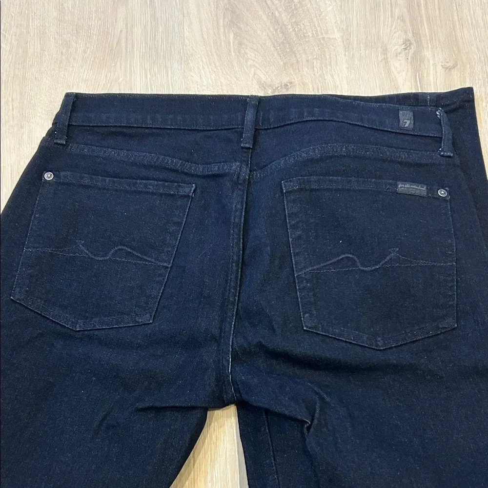 7 For All Mankind Straight Cut Dark Wash Men’s Jeans, Size 34x32 - Picture 4 of 6